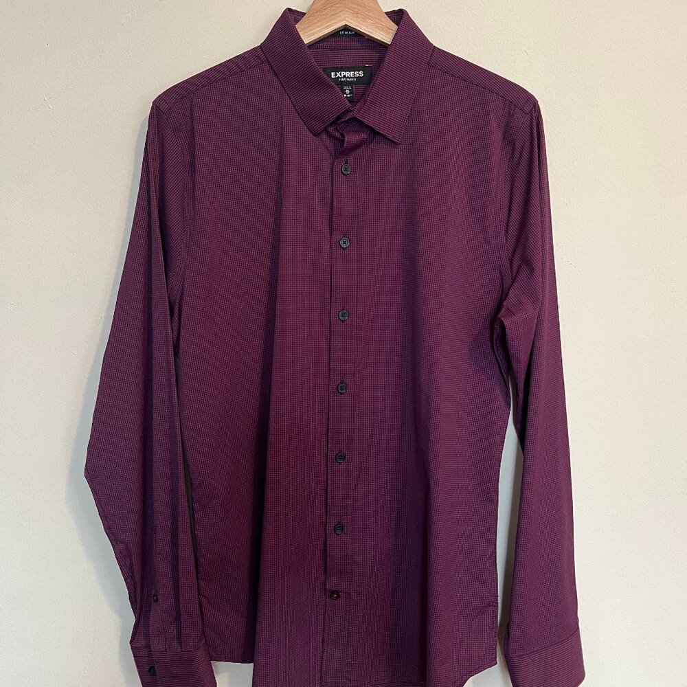 Express Extra Slim Performance Dress Shirt